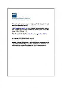 PDF 190kB - QUT ePrints