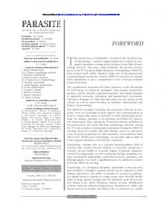 PDF (214.2 KB) - Parasite