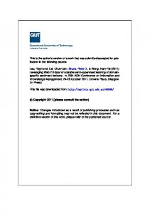 PDF 469kB - QUT ePrints