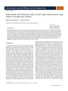 PDF (891 K) - Int. Journal of Mining & Geo-Engineering