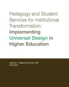 Pedagogy and Student Services for Institutional Transformation ...