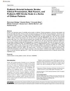 Pediatric Arterial Ischemic Stroke