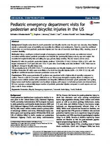 Pediatric emergency department visits for ... - Injury Epidemiology