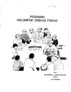 PEDOMAN KELOMPOK DISKUSi FOKUS