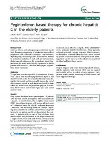 Peginterferon based therapy for chronic hepatitis C ... - Semantic Scholar