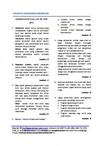 PEMBAHASAN SOAL UAS IPS SMP 2011 - WordPress.com