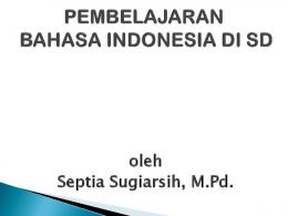 PEMBELARAJARAN BAHASA INDONESIA SI PGSD.pdf - Staff UNY