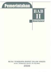 Pemerintahan/ Nusa Tenggara Barat Dalam Angka 2009/ 27