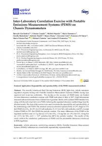 (PEMS) on Chassis Dynamometers