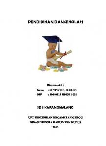 pendidikan dan sekolah-sutiyono-2013