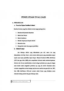 PENELITIAN EVALUASI