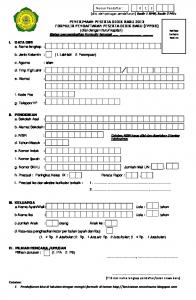 PENERIMAAN PESERTA DIDIK BARU 2013 FORMULIR ...