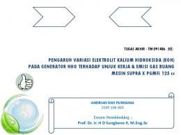 PENGARUH VARIASI ELEKTROLIT KALIUM ... - Digilib ITS