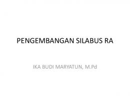 PENGEMBANGAN SILABUS RA.pdf - Staff UNY