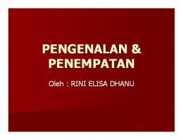 PENGENALAN & PENEMPATAN