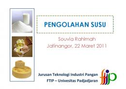 PENGOLAHAN SUSU - Blogs Unpad