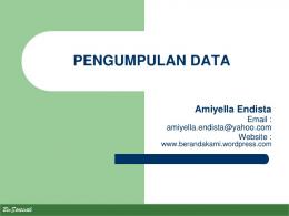 PENGUMPULAN DATA - WordPress.com