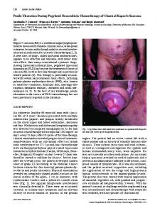 Penile Ulceration During Pegylated Doxorubicin Chemotherapy of ...