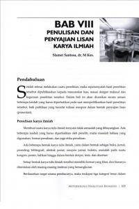 PENULISAN DAN PENYA] IAN LISAN KARYA ILMIAH