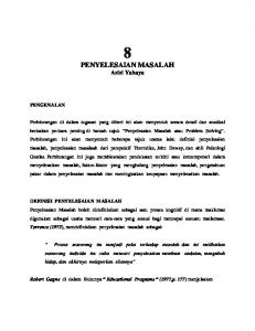 PENYELESAIAN MASALAH