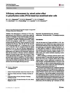 (PEO)-based dye-sensitized solar cells