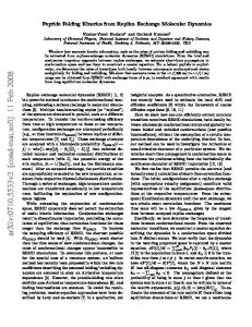 Peptide Folding Kinetics from Replica Exchange Molecular Dynamics