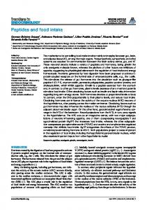 Peptides and food intake - ScienceOpen