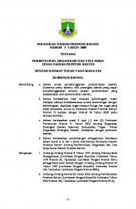 PERATURAN DAERAH PROVINSI BANTEN NOMOR 3 TAHUN ...