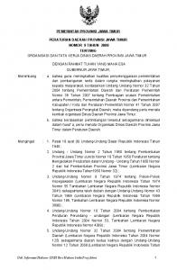 peraturan daerah provinsi jawa timur nomor 9 tahun 2008 tentang ...