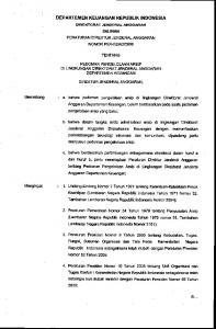 Peraturan Dirjen Anggaran Nomor Per-02/AG Tahun 2008 Tentang ...