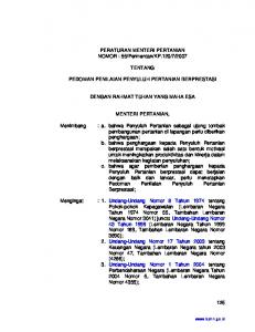 PERATURAN MENTERI PERTANIAN - Bphn.go.id