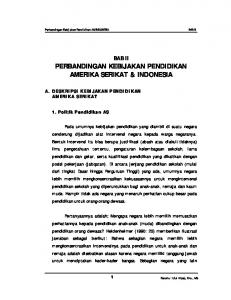 perbandingan kebijakan pendidikan amerika serikat & indonesia