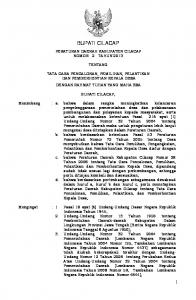 PERDA CILACAP 02/2013 - JDIH Kab.Cilacap