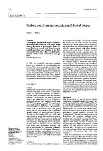 Perforation from endoscopicsmall bowel biopsy - NCBI