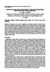 Performance Assessment of Computer Centre at ...