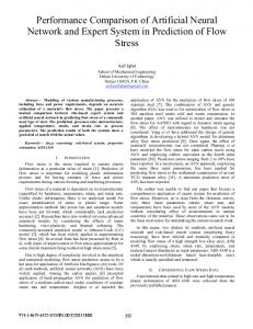 Performance Comparison of Artificial Neural Network ... - IEEE Xplore