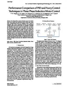 Performance Comparison of PID and Fuzzy Control