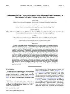 Performance of a New Convective Parameterization Scheme on ...