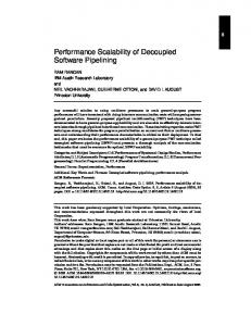 Performance Scalability of Decoupled Software Pipelining