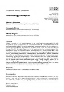 Performing preemption - SAGE Journals