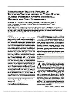 periodization training focused on technical-tactical ability in young ...