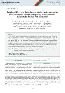 Peripheral Ulcerative Keratitis Associated with Granulomatosis with ...