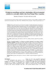 Periphyton assemblages and their relationships with ...