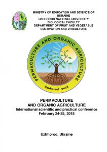 permaculture and organic agriculture