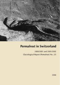 Permafrost in Switzerland - PERMOS