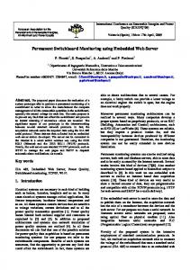 Permanent Switchboard Monitoring using Embedded Web Server