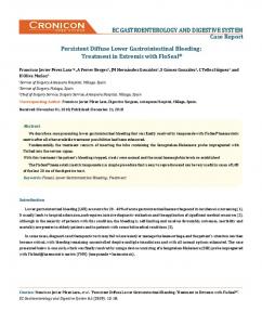 Persistent Diffuse Lower Gastrointestinal Bleeding - ECronicon