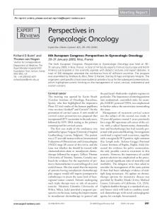 Perspectives in Gynecologic Oncology