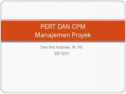 PERT DAN CPM - Staff UNY