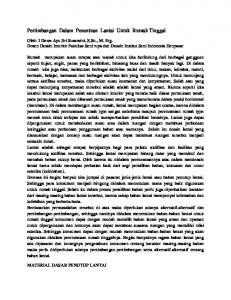 Pertimbangan Dalam Penentuan Lantai Untuk Rumah Tinggal.pdf